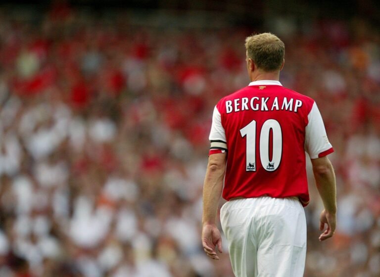 The history of bergkamp recods trophes goals and assists